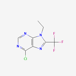 6-Chloro-9-ethyl-8-(trifluoromethyl)-9H-purine - 