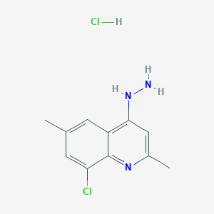 8-Chloro-2,6-dimethyl-4-hydrazinoquinoline hydrochloride - 1171379-23-9