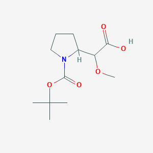 2-(1-(tert-Butoxycarbonyl)pyrrolidin-2-yl)-2-methoxyacetic acid - 