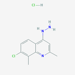 7-Chloro-2,8-dimethyl-4-hydrazinoquinoline hydrochloride - 1171376-80-9