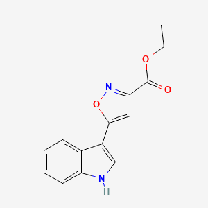 Ethyl 5-(1H-indol-3-yl)isoxazole-3-carboxylate - 