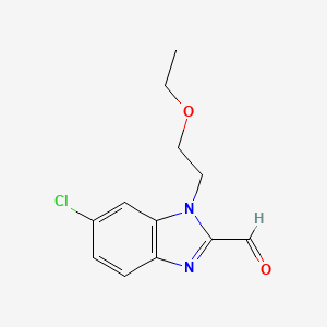 6-Chloro-1-(2-ethoxyethyl)-1H-benzo[d]imidazole-2-carbaldehyde - 