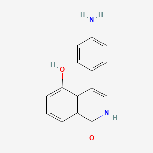 4-(4-Aminophenyl)-5-hydroxyisoquinolin-1(2H)-one - 656234-44-5