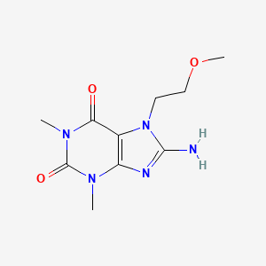 8-Amino-7-(2-methoxyethyl)-1,3-dimethyl-1H-purine-2,6(3H,7H)-dione - 