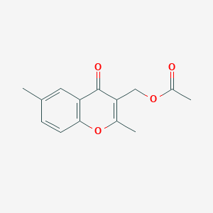 (2,6-Dimethyl-4-oxo-4H-1-benzopyran-3-yl)methyl acetate - 62407-07-2