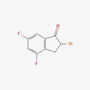 2-Bromo-4,6-difluoro-2,3-dihydro-1H-inden-1-one - 