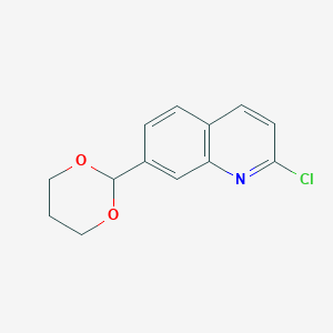 2-Chloro-7-(1,3-dioxan-2-yl)quinoline - 