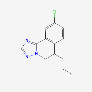 9-Chloro-6-propyl-5,6-dihydro[1,2,4]triazolo[5,1-a]isoquinoline - 144230-65-9