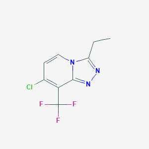 7-Chloro-3-ethyl-8-(trifluoromethyl)-[1,2,4]triazolo[4,3-a]pyridine - 