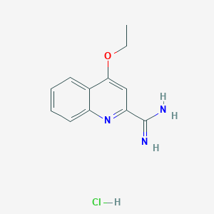 4-Ethoxyquinoline-2-carboximidamide hydrochloride - 1179359-92-2