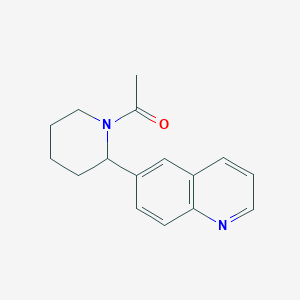 1-(2-(Quinolin-6-yl)piperidin-1-yl)ethanone - 