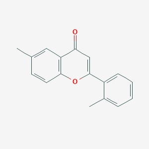 4H-1-Benzopyran-4-one, 6-methyl-2-(2-methylphenyl)- - 88952-73-2