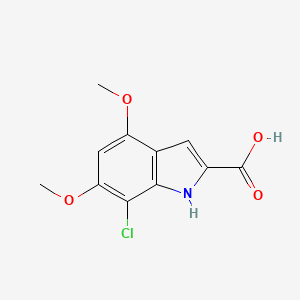 7-chloro-4,6-dimethoxy-1H-indole-2-carboxylic Acid - 
