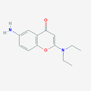 6-Amino-2-(diethylamino)-4H-chromen-4-one - 88753-74-6