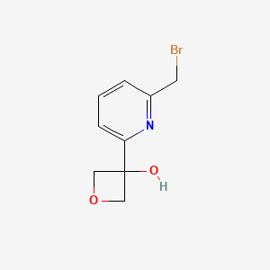 3-(6-(Bromomethyl)pyridin-2-yl)oxetan-3-ol - 