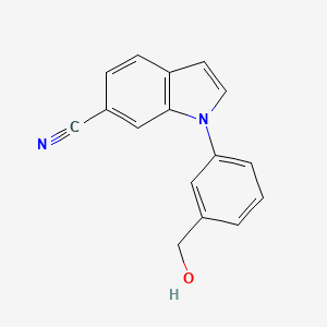 1-(3-(Hydroxymethyl)phenyl)-1H-indole-6-carbonitrile - 1349716-39-7