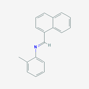(E)-N-(2-Methylphenyl)-1-(naphthalen-1-yl)methanimine - 91118-02-4
