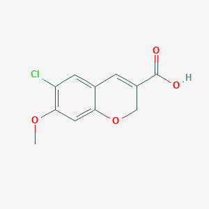 6-Chloro-7-methoxy-2H-chromene-3-carboxylic acid - 
