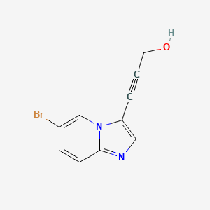 3-(6-Bromoimidazo[1,2-a]pyridin-3-yl)prop-2-yn-1-ol - 