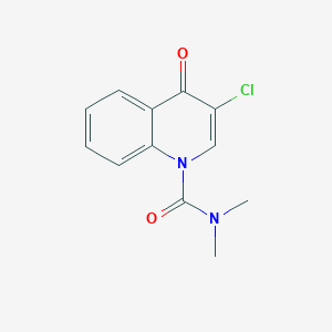 3-Chloro-N,N-dimethyl-4-oxoquinoline-1(4H)-carboxamide - 89263-37-6