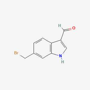 6-(Bromomethyl)-1H-indole-3-carbaldehyde - 