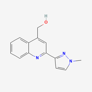 (2-(1-Methyl-1H-pyrazol-3-yl)quinolin-4-yl)methanol - 1354704-71-4