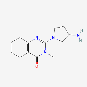 2-(3-Aminopyrrolidin-1-yl)-3-methyl-5,6,7,8-tetrahydroquinazolin-4(3H)-one - 