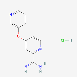 4-(Pyridin-3-yloxy)picolinimidamide hydrochloride - 1179362-89-0