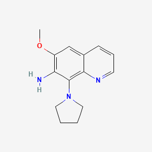 6-Methoxy-8-(pyrrolidin-1-yl)quinolin-7-amine - 88609-33-0