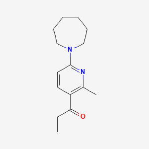1-(6-(Azepan-1-yl)-2-methylpyridin-3-yl)propan-1-one - 