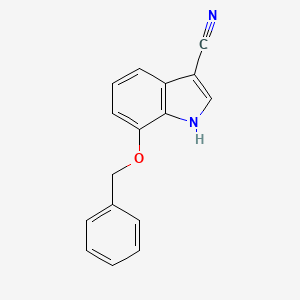 7-(benzyloxy)-1H-indole-3-carbonitrile - 