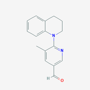 6-(3,4-Dihydroquinolin-1(2H)-yl)-5-methylnicotinaldehyde - 