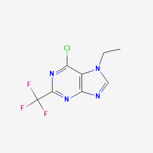 6-Chloro-7-ethyl-2-(trifluoromethyl)-7H-purine - 