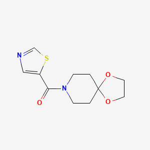 (1,4-Dioxa-8-azaspiro[4.5]decan-8-yl)(1,3-thiazol-5-yl)methanone - 190013-22-0