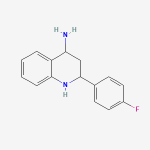 2-(4-Fluorophenyl)-1,2,3,4-tetrahydroquinolin-4-amine - 