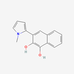 3-(1-Methyl-1H-pyrrol-2-yl)naphthalene-1,2-diol - 105702-49-6