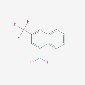 1-(Difluoromethyl)-3-(trifluoromethyl)naphthalene - 