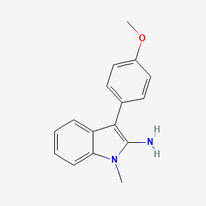 3-(4-Methoxyphenyl)-1-methyl-1H-indol-2-amine - 62693-66-7