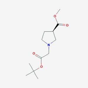 (R)-Methyl 1-(2-(tert-butoxy)-2-oxoethyl)pyrrolidine-3-carboxylate - 942189-33-5