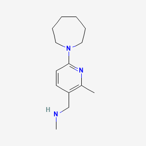 1-(6-(Azepan-1-yl)-2-methylpyridin-3-yl)-N-methylmethanamine - 