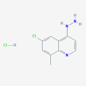 6-Chloro-4-hydrazino-8-methylquinoline hydrochloride - 1172722-59-6