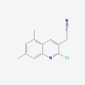 2-(2-Chloro-5,7-dimethylquinolin-3-yl)acetonitrile - 