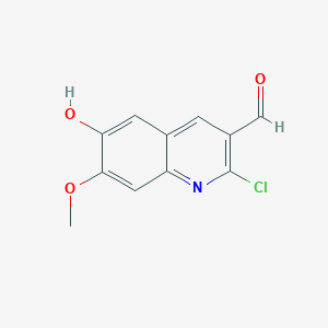 2-Chloro-6-hydroxy-7-methoxyquinoline-3-carbaldehyde - 