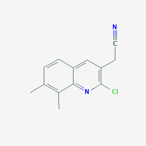2-(2-Chloro-7,8-dimethylquinolin-3-yl)acetonitrile - 