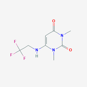 1,3-Dimethyl-6-((2,2,2-trifluoroethyl)amino)pyrimidine-2,4(1H,3H)-dione - 
