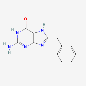 6H-Purin-6-one, 2-amino-1,7-dihydro-8-(phenylmethyl)- - 19143-74-9