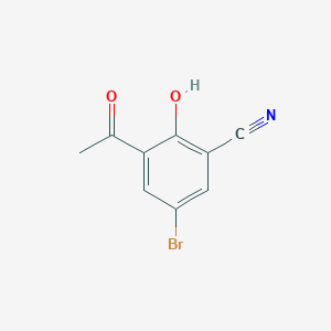 3-Acetyl-5-bromo-2-hydroxybenzonitrile - 