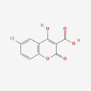 6-Chloro-4-hydroxy-2-oxo-2H-chromene-3-carboxylic acid - 6087-63-4