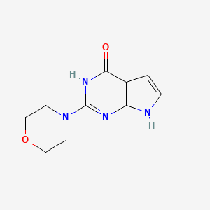 6-Methyl-2-morpholino-3H-pyrrolo[2,3-d]pyrimidin-4(7H)-one - 