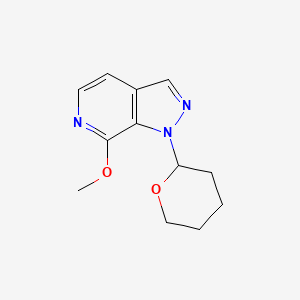 7-Methoxy-1-(tetrahydro-2H-pyran-2-yl)-1H-pyrazolo[3,4-c]pyridine - 
